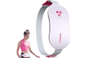 Funlover Ceinture Menstruelle Chauffante Électrique Température Ceinture Regle Douloureuse Vibration Réglables Le Dos Et Le Ventre 3 Minuteurs D'arrêt Automatique, Violet