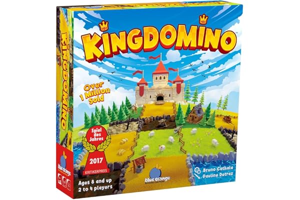 Blue Orange - Kingdomino - Jeu de société et de réflexion -Élu Meilleur Jeu de l'Année - Jeu de Domino - Jeu de tuile - Auteur Français - à partir de 8 Ans