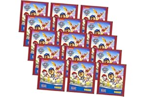 ‎PANINI Panini Paw Patrol Sticker - Rescue Knights Serie 8 (2023) - 15 Tüten Sammelsticker im Bundle mit 10 STRONCARD Hüllen