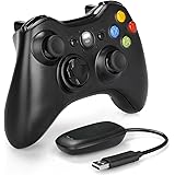 Wireless Controller for Xbox 360, 2.4GHz Enhanced Dual Vibration Game Controller Compatible with Xbox 360/ PC(Windows XP/7/8/