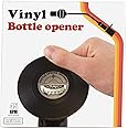 Gift Republic Vinyl Bottle Opener, Black, 10x10x0.5 cm