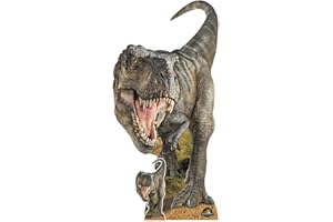 Star Cutouts SC4858 Tyrannosaurus Rex Jurassic World Rebirth Cardboard Cutout 185cm – Official Lifesize Dino Party Display