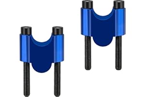 Tunejoy Elevadores para Manillar de Motocicleta 22 mm Abrazadera Elevadora para Manillar de Moto de Aluminio per ATV Dirt Pit Bike Azul