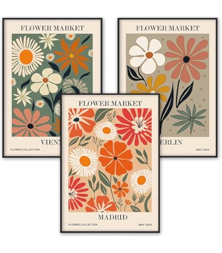 REINDERS Gerahmtes Bild Colourful Leafs - Wanddekoration 40x30cm