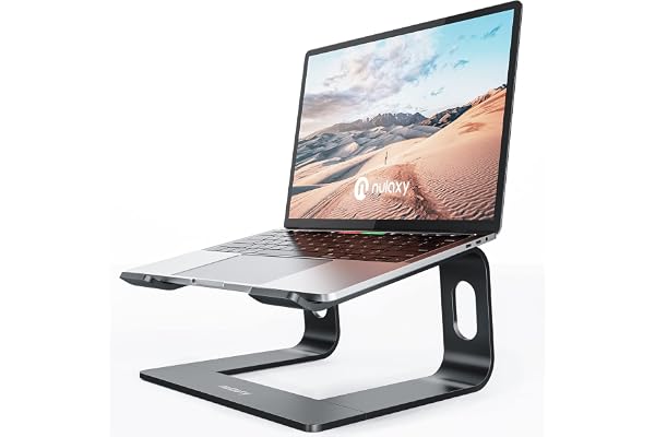 Nulaxy Avtagbart ergonomiskt laptopställ av aluminium, kompatibelt med MacBook Air Pro, Dell XPS, HP, Lenovo och andra märken