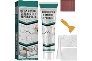 BEAUTHINK Ceramic Tile Repair Kit – Fix Small Holes & Cracks in Tiles & Shower Trays – Durable, Waterproof Repair Paste for Seamless Results – Easy DIY Solution for Damaged Surfaces