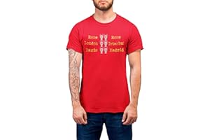 FC LIGA Liverpool Football T-Shirt - 6 Times European Cup Winners Champions - Organic Cotton Choice of Mens Womens Kids