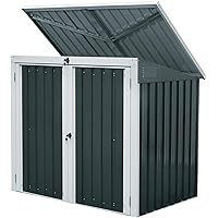 Zelsius Geräteschrank (B) 158 x (T) 101 x (H) 134 cm I Anthrazit I Gartenschrank für den Außenbereich I wetterfest und…