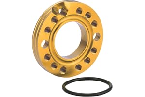 GOOFIT Gold 28mm Carburetor Spacer Adapater Intake Manifold Spinner Plate Replacement For 50cc 70cc 90cc 125cc Sunl Taotao NST Roketa ATV Monkey Dax Quad Pit Bike