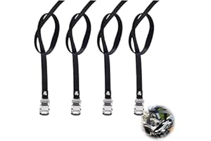 VPB 4PCS Sangle Pédale Vélo,Sangle Pédale Vélo en Nylon,Sangle Courroie Lanière Cale Pied Chaussure Vélo Cycle Home Trainer VTT Route Fixie Singlespeed Vélo(50 CM/19,68 Pouces)