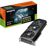 GIGABYTE GeForce RTX 5050 GAMING OC 8G Graphics Card 8 GB GDDR7 128-Bit PCIe 5.0 WINDFORCE Cooling RGB Fusion 3x DisplayPort 1