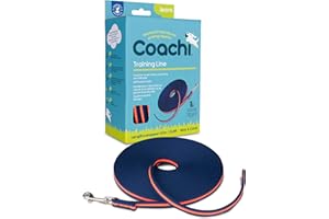 COMPANY OF ANIMALS Coachi Training Line 10 m, addestramento all’aperto e al richiamo, socializzazione di cani e cuccioli, leggero, impugnatura morbida, scoraggia l’inseguimento. Per cani di taglia media e grande.