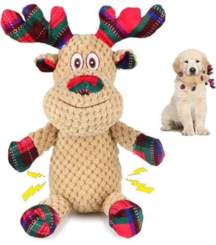 2er Set Unzerstrbares Hundespielzeug 2025  Quietschendes Plschspielzeug  Mit Giraffe & Hund  Fr Kleine, Mittelgroe Und Groe