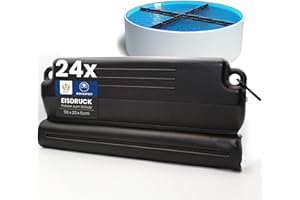 HAF Eisdruckpolster Pool 50 x 23 x 5 cm (24 Stück) – Gefüllt mit Sand und inkl. Verbindungshaken – Frostschutz in robuster Premiumqualität – Eisbrecher für winterfeste Pools und Schwimmbecken