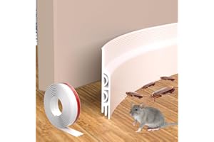 CUYSFEAD Draft Excluder for Doors,Self Adhesive Draught Excluder for Bottom of Door,Under Front Door Draft Excluder Sealing Strip,Door Draft Seal Stopper,Door Gap Draft Blocker (39 inch,White)