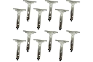 ARNAIN 12 Flejes de Persiana. Fleje persiana con cuerpo con cuerpo metálico y revestimiento plástico para no dañar las lamas de persiana enrollable. Fleje Acero y plastico de 15 cm de largo (Pack 12 Flejes)