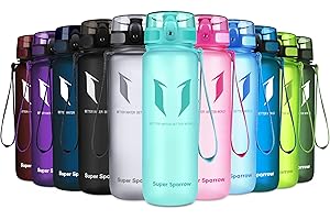 Super Sparrow Bouteille d'eau - Gourde - 350ml/500ml/750ml/1000ml - sans BPA - Convient pour Le Sport, la randonnée, l'école, Le Bureau, en Plein air