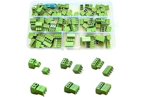 BASECONEX 40 Conectores de Bloque de Terminales Enchufables de 2, 3 y 4 Vías | Ángulo Acodado | Paso 3,81 mm | Alta Precisión para PCB | Terminales para Proyectos Electrónicos