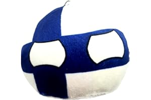 SNS COMPONENTS 10cm Countryballs Country Ball Cute Finland Finnish Scandinavia Europe EU Flag Cuddly Meme Ball Toy Gift