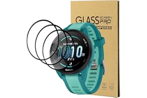 CONAPIKA Protector de Pantalla Compatible con Garmin Forerunner 165/165 Music, 3 Piezas Flexible de 3D Curvo Cobertura Completa HD TPU, Anti-rasguños Sin Burbujas táctil Sensible Película Protectora