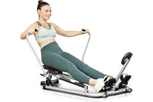 ‎ANCHEER ANCHEER Rudergerät für Zuhause, Rudergerät Klappbar mit 12 Widerstandsstufen & LCD Monitor, Hydraulischer Widerstand Ruderarme Bis 120 kg Belastbarkeit