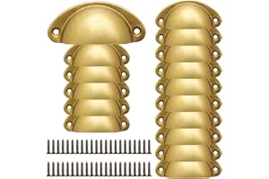 FL HUA 16 Pièces Poignée Coquille Vintage Métal, Poignées de Tiroir Coquille Avec Vis, Poignée Meuble Coquilles pour Placard, Tiroirs, Armoire