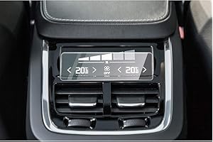 YEE PIN Protezione dello schermo del condizionatore d'aria compatibili con Volvo V90 XC90 S90 v90 II, Pellicola protettiva in vetro temperato HD resistente ai graffi Accessori auto