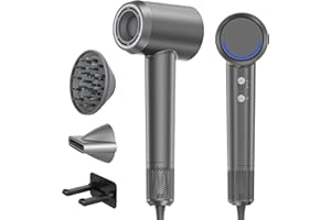 Vasip Secador Pelo Profesional，Motor Sin Escobillas de 110000 RPM，Secado Rápido 200 Millones de iones Negativos, Control de Temperatura y Velocidad de Flujo