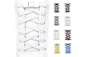 GOODSALEOK Elastische Schnürsenkel Ohne Binden Schnellschnürsystem Schnürsenkel Geeignet für Sportschuhe Freizeitschuhe Wanderschuhe Unisex