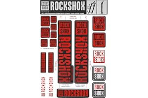 RockShox Spare - Front Suspension Decal Kit 30/32mm Oxy Red My18 - Sid/Reba/Revelation(Pre-2018)/Sektor/Recon/Xc32/30G/30S/Xc30: Black 30/32mm