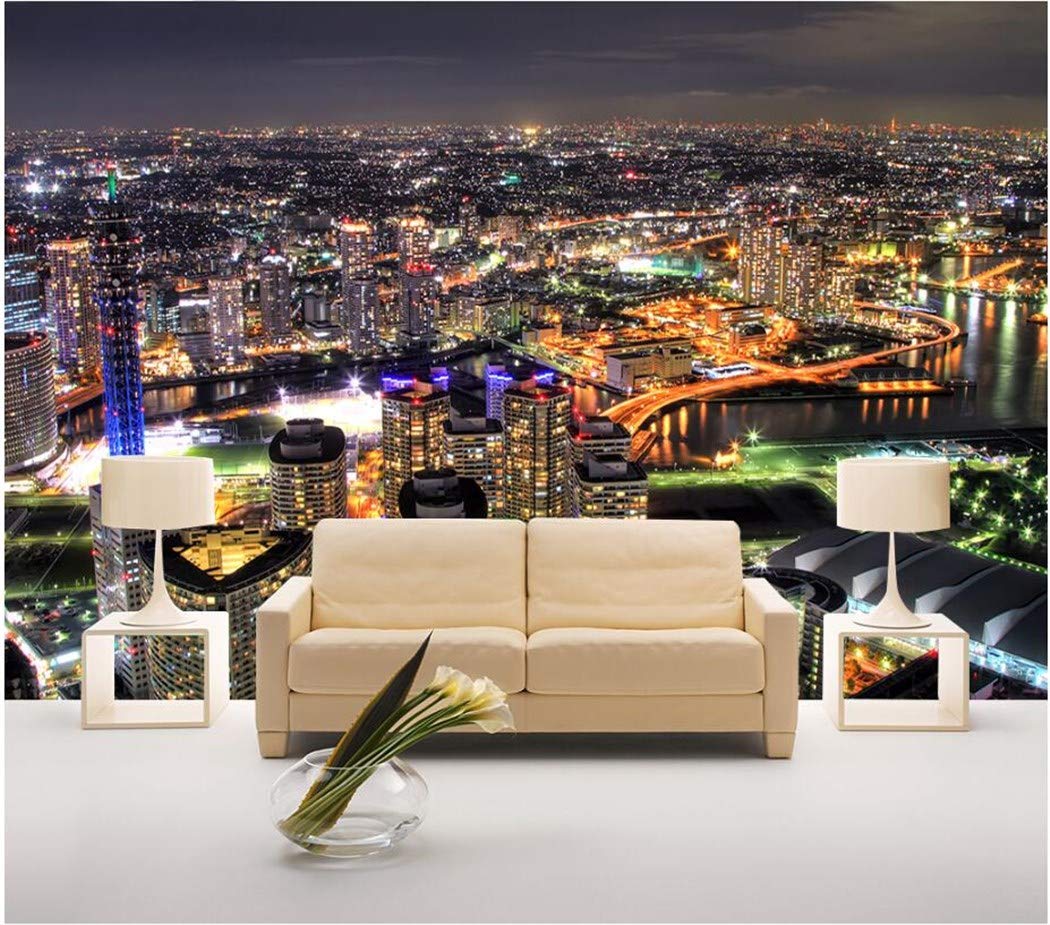 Carta Da Parati Personalizzato Murale 3d Foto Wallpaper Città Nightview Sfondo Muro Home Decor Soggiorno 3d Murales Carta Da Parati Casame
