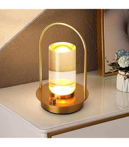 Cordless Small Table Lamp For Bar Restaurant, Rechargeable Battery Operated Touch