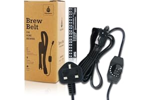 HOPSBREW Home Brew - Cintura riscaldante regolabile + adesivo sul termometro