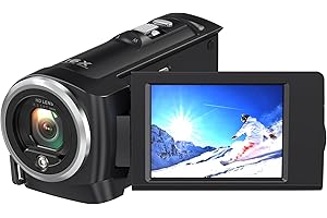 FANQUTU 2.7K Videokamera Vlogging Camera 18X Digitalzoom