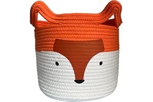 Bigepige Cesto Ropa Sucia, Cesto Juguetes Infantil, Cesta Organizadora Bebe Almacenaje Juguetes Organizador Baño Fox Decoracion Habitacion