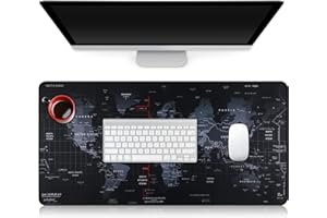 Bimormat XL Gaming Map Mouse Mat, Large Mouse Pad 600 x 300 x 2mm, Extended Mouse Mat Desk Mat, Anti-Fray Stitched Edges, Non-slip Rubber Base, Improved Precision and Speed(UK-60x30 Map)