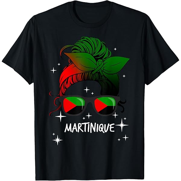 Sweat Capuche Martinique - Fierté Poing Levé Drapeau Rouge Vert Noir