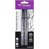 Tombow Fudenosuke Brush Pen - Black (2 Set)