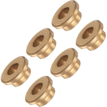 6 Pièces Manchons/coussinets 10x12x16 Mm Chromés Sans Huile - Marque Uxcell