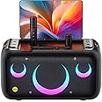 Karaoke Machine for Adults with Lyrics Display, Built-in 13.3" Screen, Truly All in One Karaoke Machine with 2 Wireless Microphone (Hidden & Self Charging), 800W Bluetooth Speaker for Party, TV