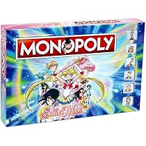Winning Moves Monopoly Sailor Moon – Gioco Da Tavolo Ufficiale, 2-6 Giocatori, Da 8 Anni, Con Tabellone Personalizzato E Pedine Magiche - 2