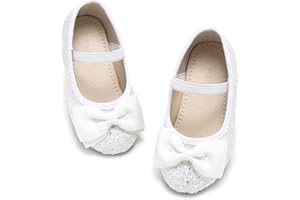 Kiderence Little Toddler Girls Dress Shoes Ballerina Ballet Flats Kids Mary Janes
