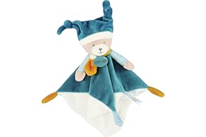 BABY NAT' - Doudou Polochon - BN0739 -Bleu