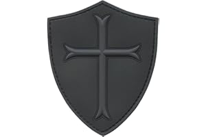 LEGEEON 2AFTER1 Subdued ACU US Navy Seals DEVGRU Crusaders Templar Knight Cross Morale PVC 3D Touch Fastener Patch