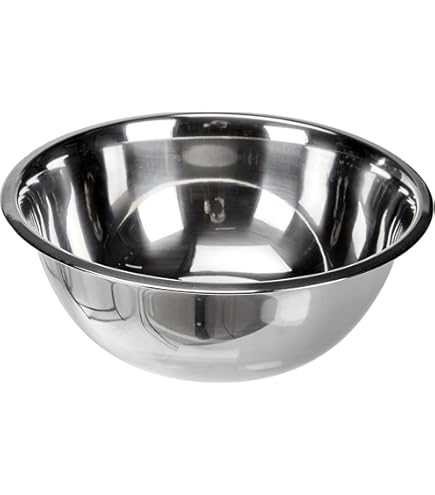 Chef Aid Roestvrijstalen Mengkom, Voedselveilig, Perfect voor Bereiden en Serveren van Verse Gerechten, 28 Liter Capaciteit en 261 cm Diameter, Vaatwasserbestendig