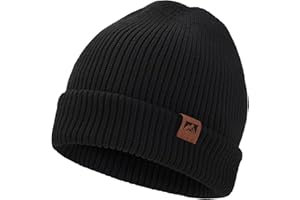 BARFULKER Beanie Mütze Damen Herren, Winter Beanie Mütze Warme Wintermütze Thermo Dehnbare Strickmützen Bequem Wollmütze Winddichte Laufmützen Warmem Futter Geschenk Unisex