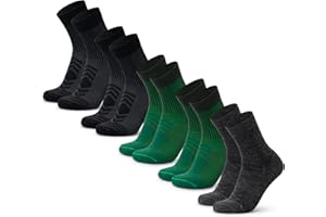 DANISH ENDURANCE Hiking Socks, Warm Merino Wool Walking Socks with Lightweight Anti Blister Cushioning for Winter, for Men & Women, Unisex, 3 or 5-Pack