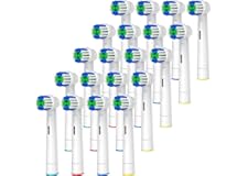Replacement Toothbrush Heads Compatible with Oral B Braun, 20 Pcs Professional Electric Toothbrush Heads Brush Heads for Oral B Replacement Heads Refill Pro 500/1000/1500/3000/3757/5000/7000/7500/8000