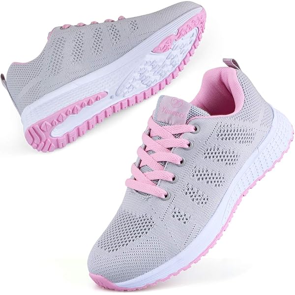 MINBEI Dames Sportschoenen Turnschoenen Outdoor Fitnessschoenen Wandelschoenen Trailschoenen Ademende Hardloopschoenen voor Vrouwen Plat Kleurrijk 39 EU