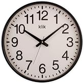 Klik Simplex - Siyah &Ccedil;er&ccedil;eveli Basic Duvar Saati